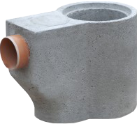 Regenrohrsandfang Unterteil mit Geruchsverschluß h:340mm KG DN100