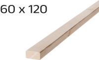 KVH NSI 60x120mm 5,0m Fichte Konstruktionsvollholz