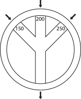 Schachtboden DN1000x530 (4 Anschlüsse) 3x Zuläufe DN150 (10,12,2 Uhr)