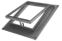 Metall Dachfenster Uni nach oben öffnend Verzinkt für Pfannenziegel