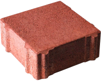 Quadratpflaster 20x20x8 cm rot Mikrofase