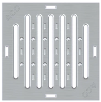 ACO Self Europoint Stegrost 250x250mm Stahl verz., befahrbar, f.Punktablauf