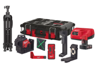 Milwaukee Kreuzlinienlaser Set inkl. Empfänger & Stativ Kit M12 3PLKIT-401P