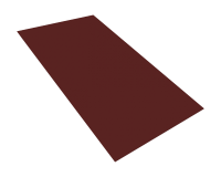 Stahl Glattblech 0,63 Rotbraun Maß: 1.250 x 2.000 x 0,63mm