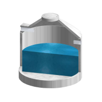 Regenwasserzisterne 10,5 cbm compact Standard Monolithisch DN 2.500